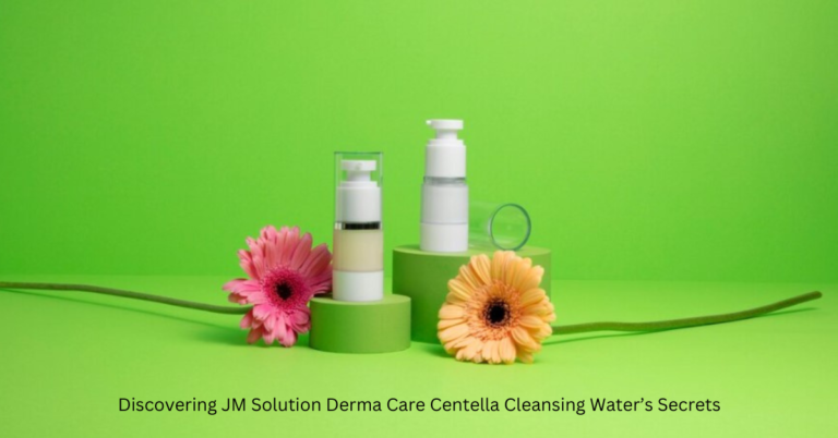 JM Solution Derma Care Centella Cleansing Water bottle with soothing skincare essentials